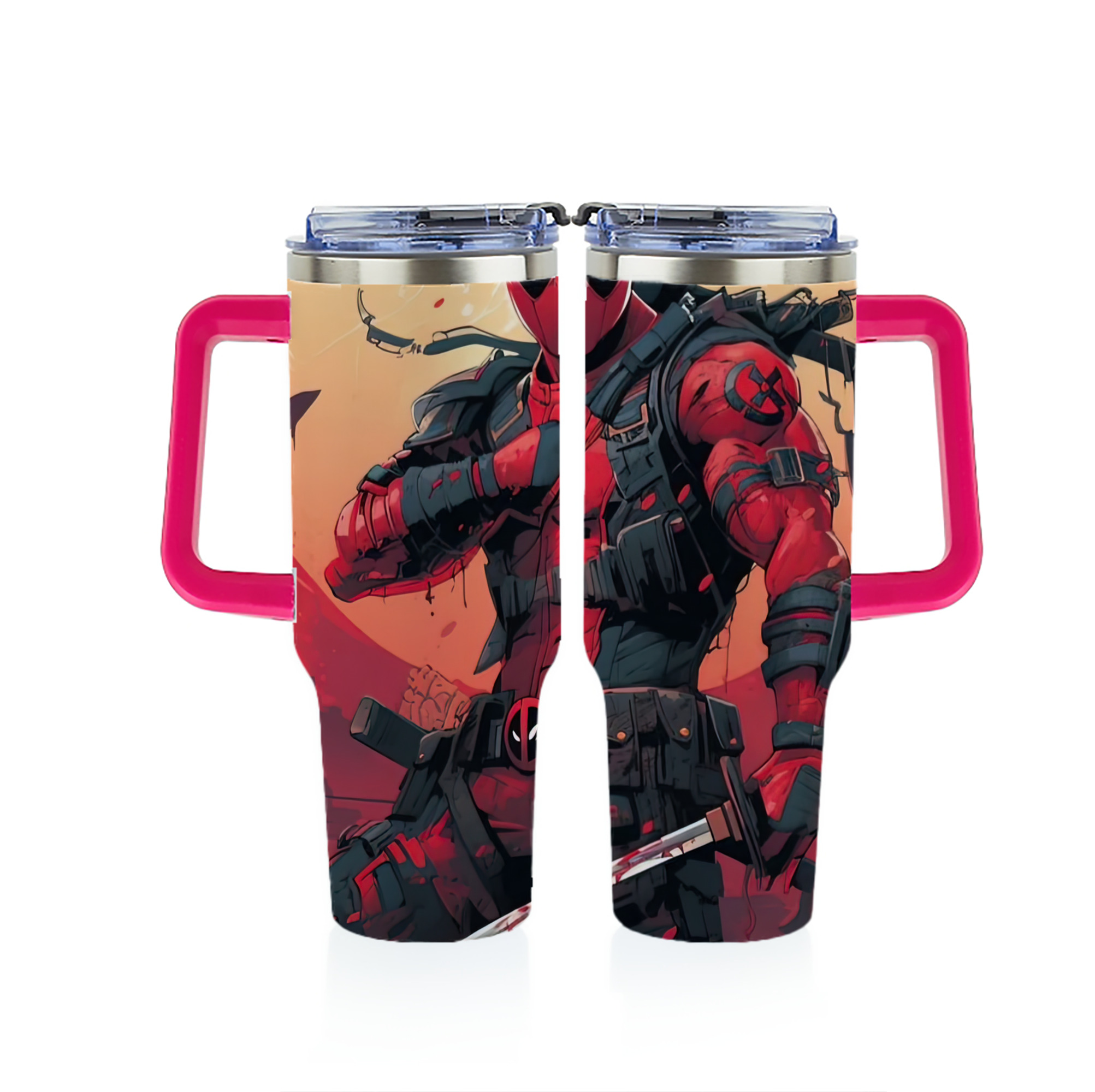 （画像用） Deadpool デッドプール 1200ｍLフルプリント車用タンブラー